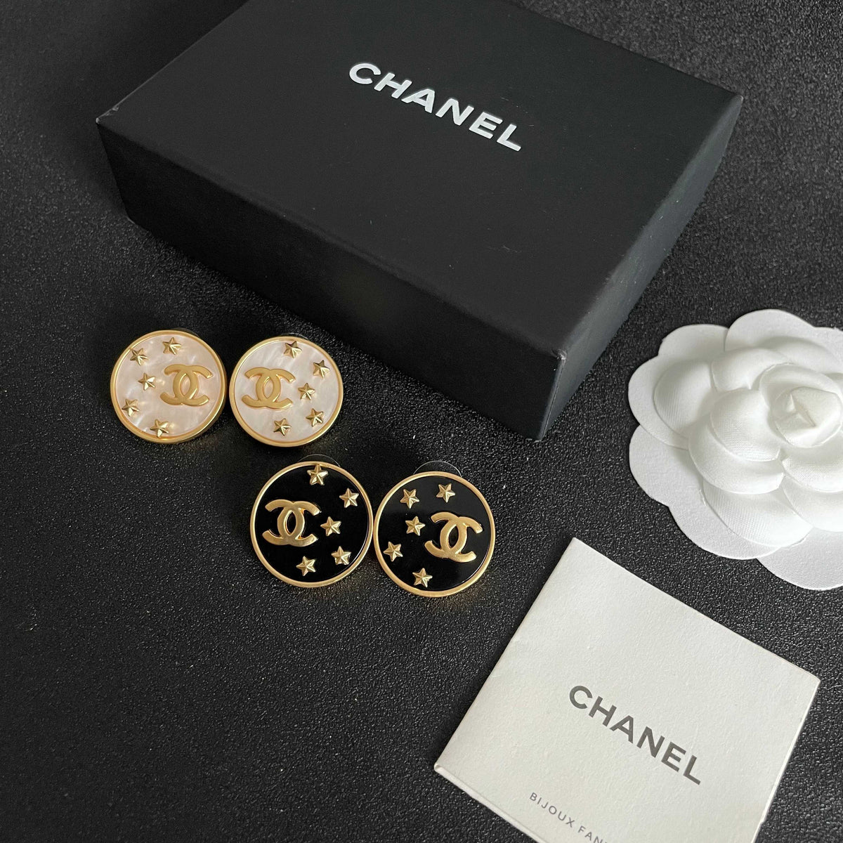 Chanel Interlocking C Star Stud Earrings - album image 5