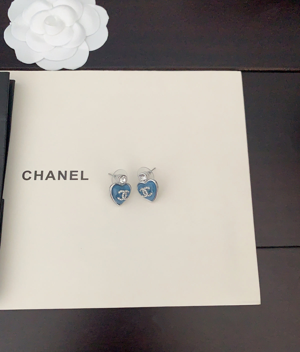 Chanel Heart Stud Earrings - album image 6