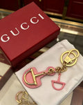 Gucci Key Pink Leather Keychain - album image 1