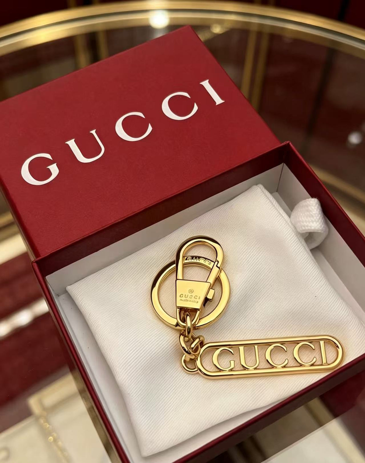 Gucci Key GG Letter Openwork Keychain - album image 5