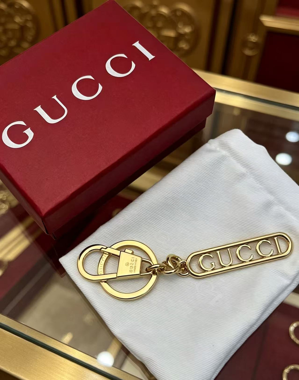 Gucci Key GG Letter Openwork Keychain - album image 4