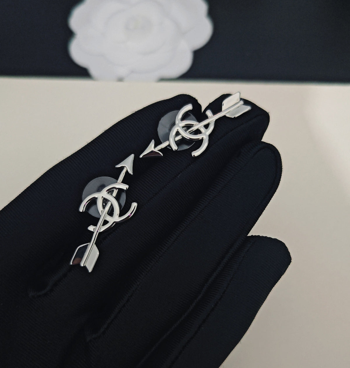 Chanel Arrow Stud Earrings - album image 3