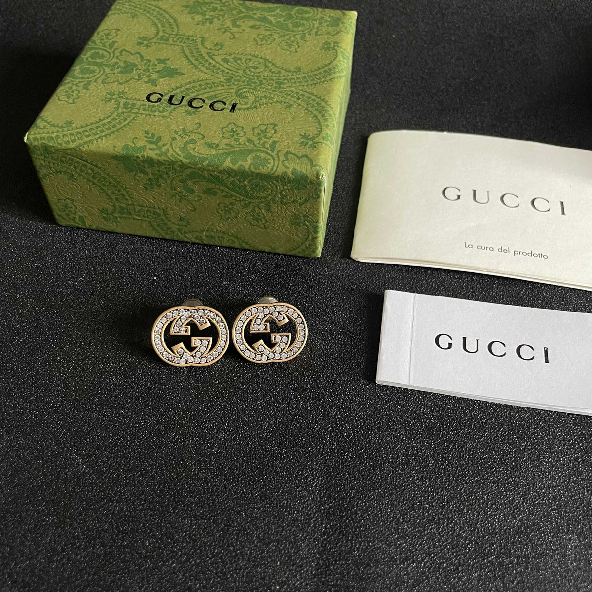 Gucci Silver-Tone Circular G Stud Earrings - album image 5