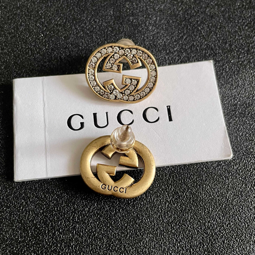 Gucci Silver-Tone Circular G Stud Earrings - album image 7
