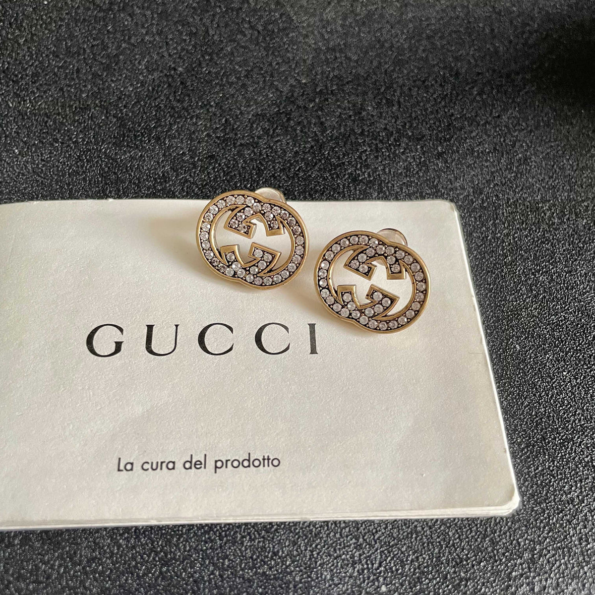 Gucci Silver-Tone Circular G Stud Earrings - album image 8