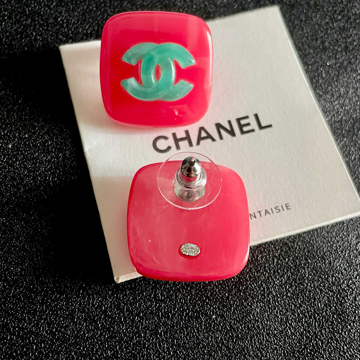 Chanel Interlocking C Stud Earrings - album image 7