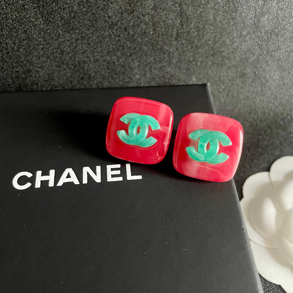 Chanel Interlocking C Stud Earrings - album image 9