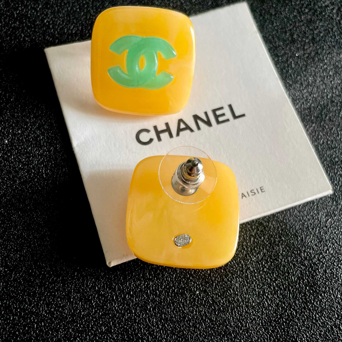 Chanel Interlocking C Stud Earrings - album image 7