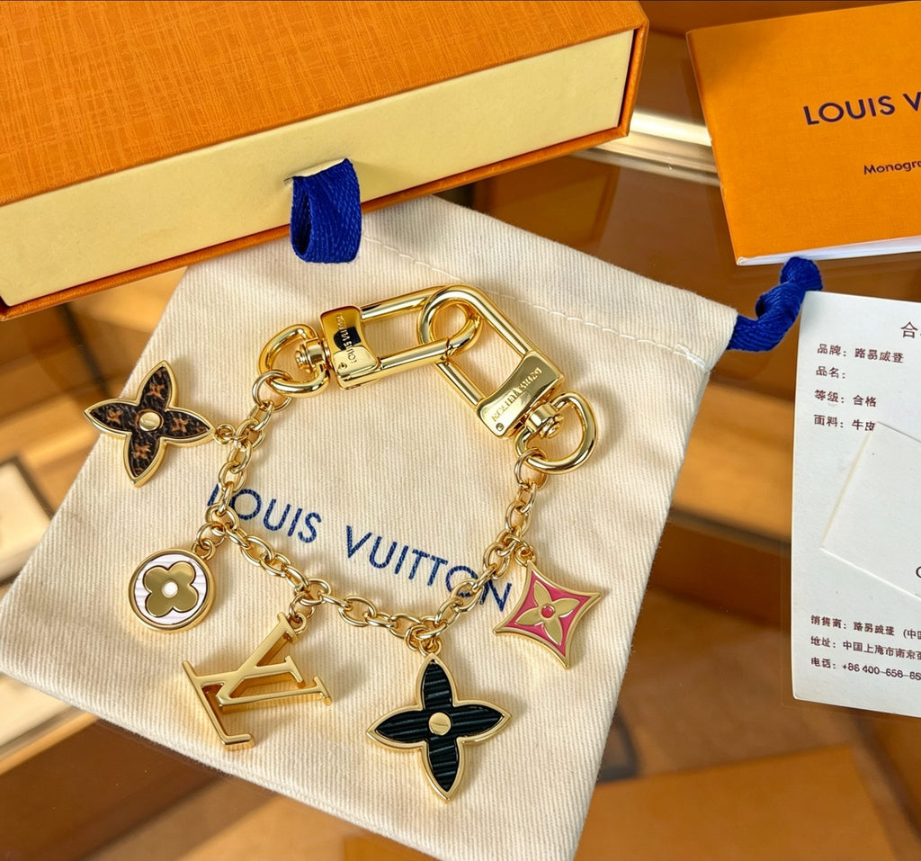 Louis Vuitton Spring Street Key Flower Monogram Letter Keychain - album image 3