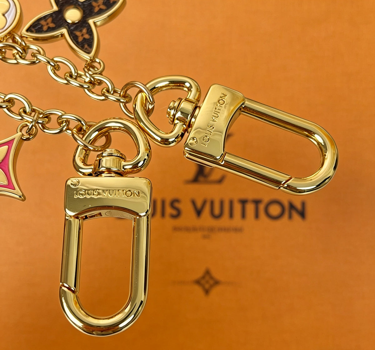 Louis Vuitton Spring Street Key Flower Monogram Letter Keychain - album image 6