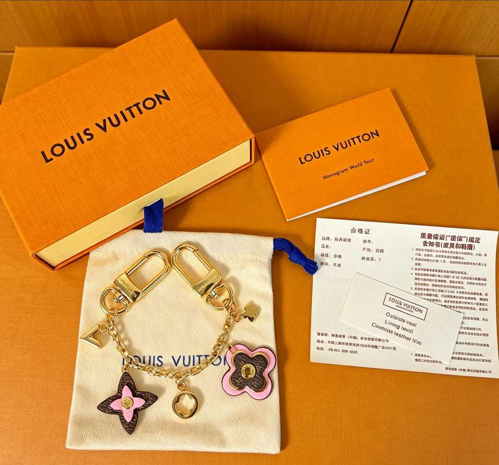 Louis Vuitton Key Multicolor Flower Monogram Keychain - album image 3