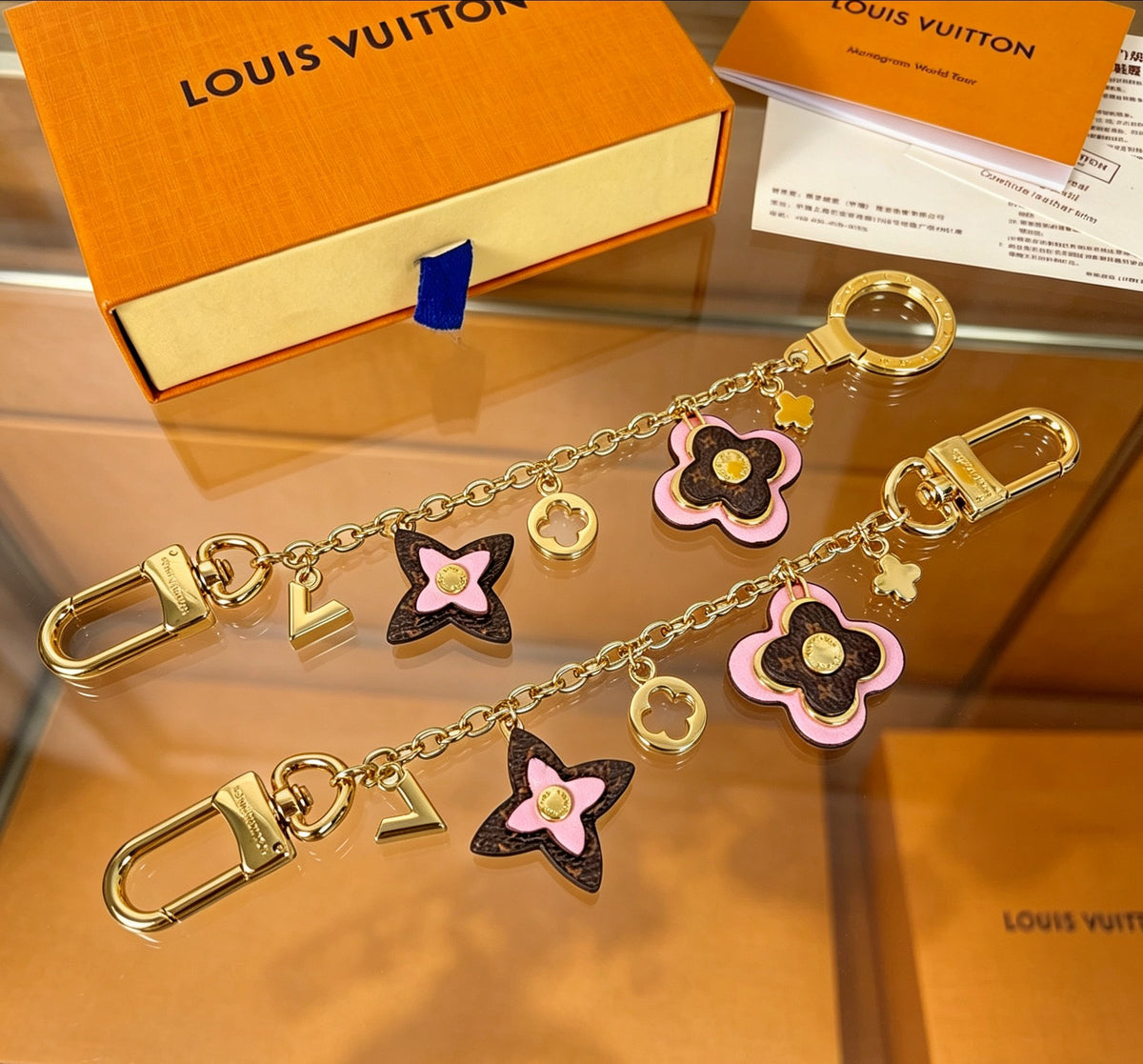 Louis Vuitton Key Multicolor Flower Monogram Keychain - album image 6