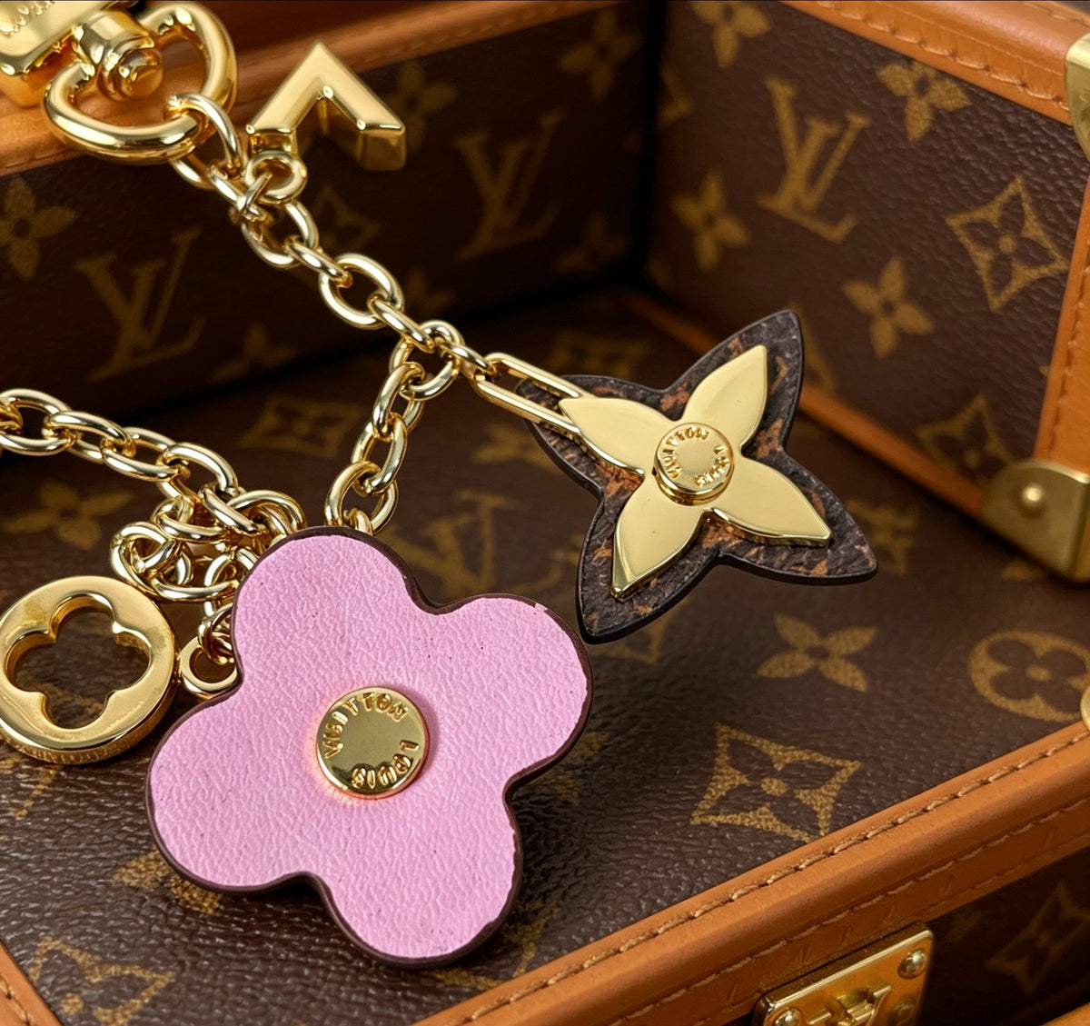 Louis Vuitton Key Multicolor Flower Monogram Keychain - album image 5