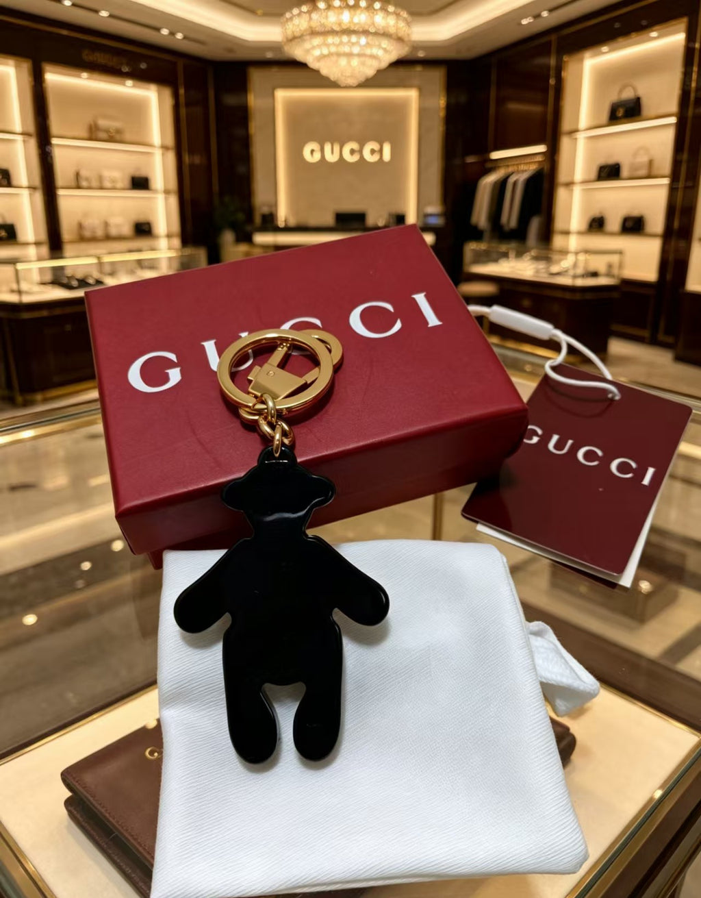 Gucci Key Gold-Tone Black Bag Charm - album image 6