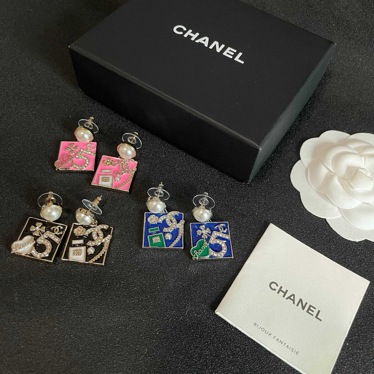 Chanel Interlocking C Asymmetric Earrings - album image 5