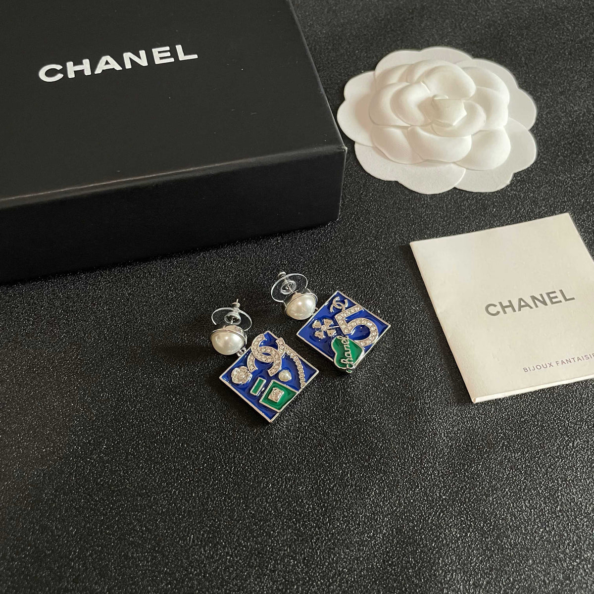 Chanel Interlocking C Asymmetric Earrings - album image 6
