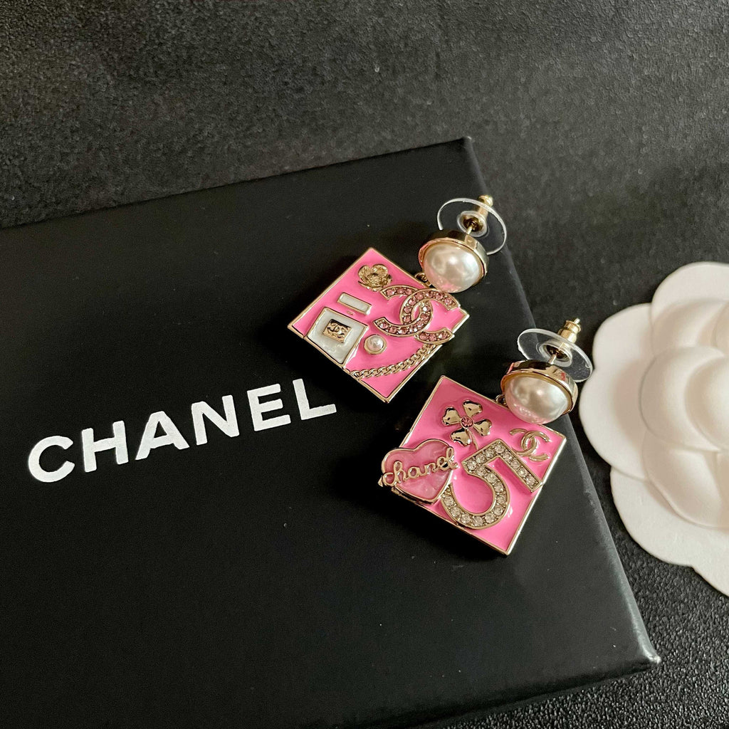 Chanel Interlocking C Asymmetric Earrings - album image 9
