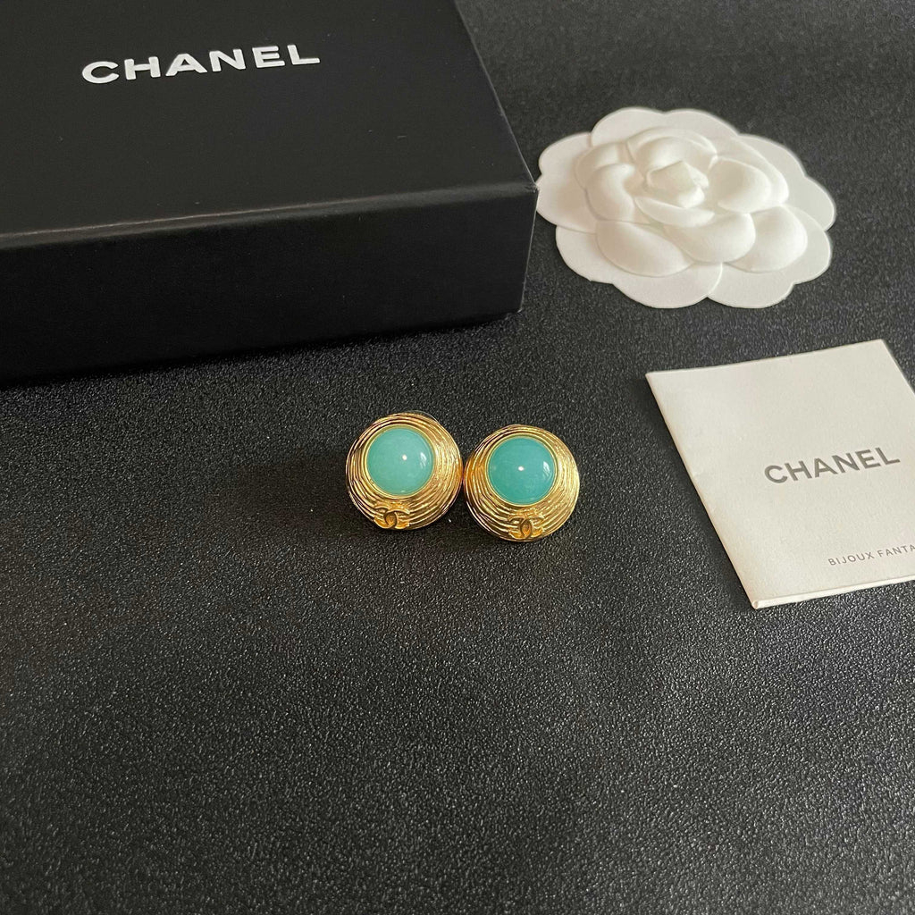 Chanel Interlocking C Stud Earrings - album image 6