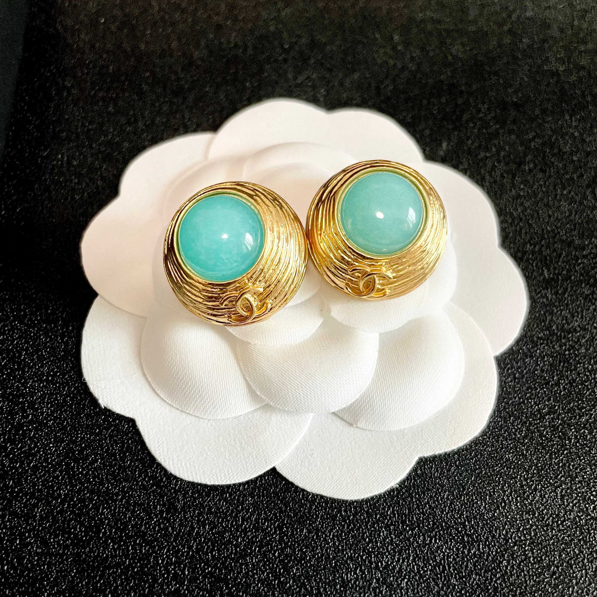 Chanel Interlocking C Stud Earrings - album image 8