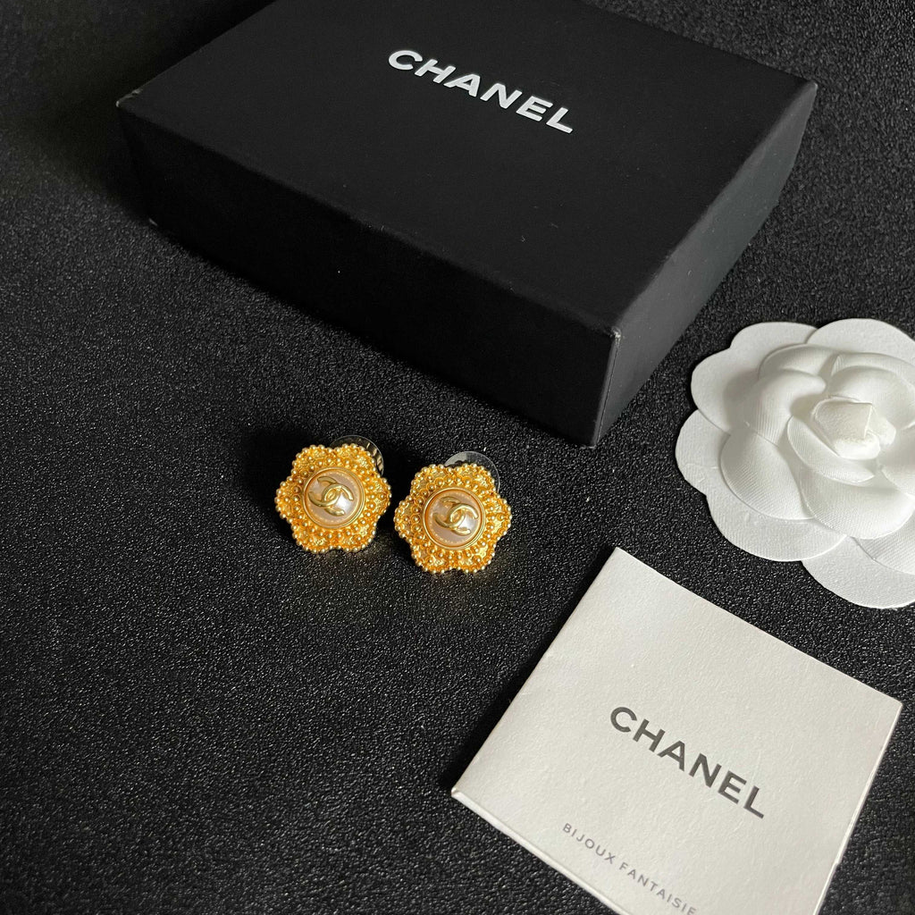 Chanel Interlocking C Stud Earrings - album image 5