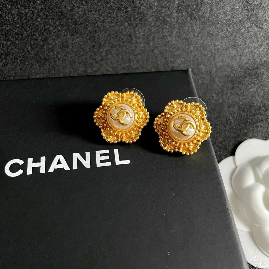 Chanel Interlocking C Stud Earrings - album image 9