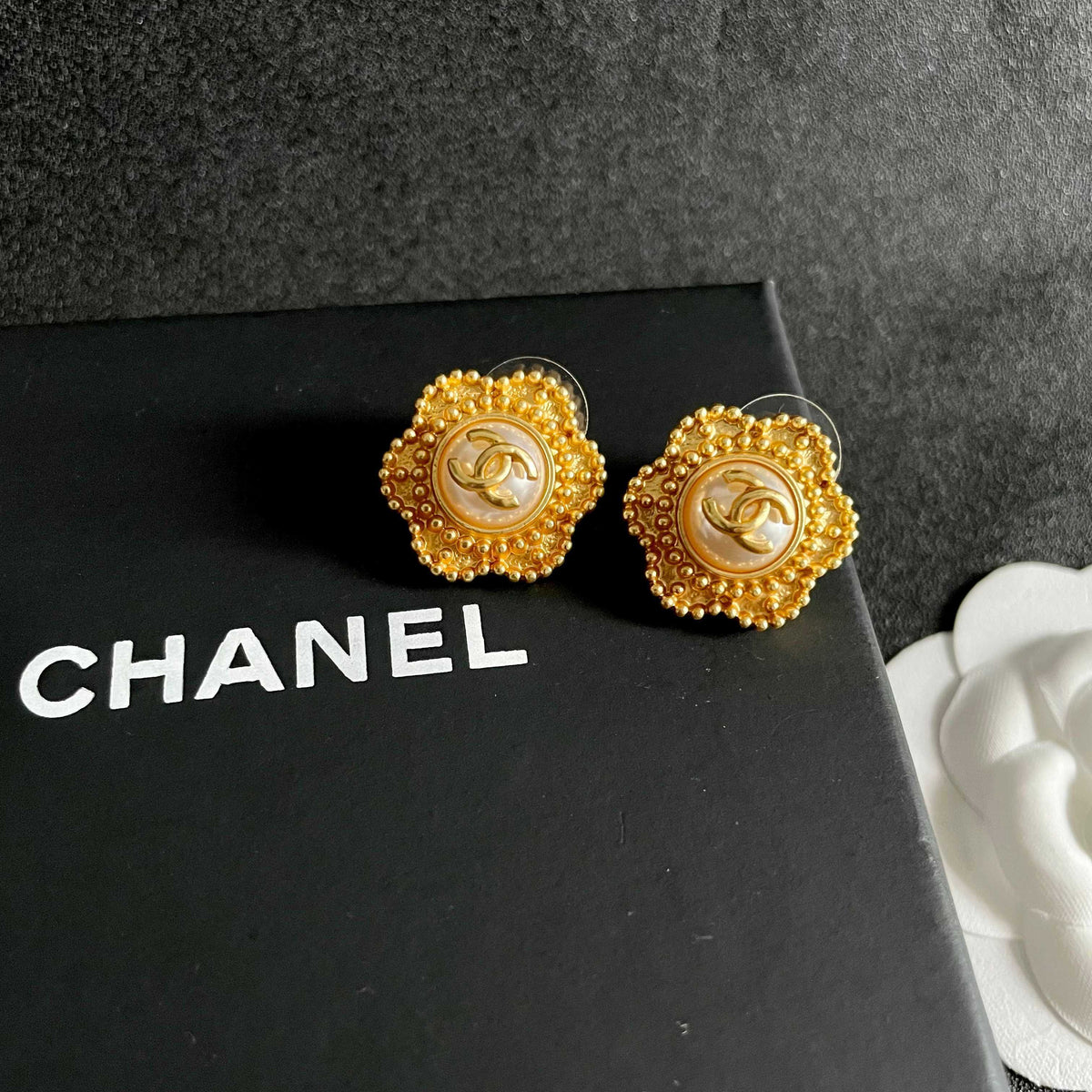 Chanel Interlocking C Stud Earrings - album image 9