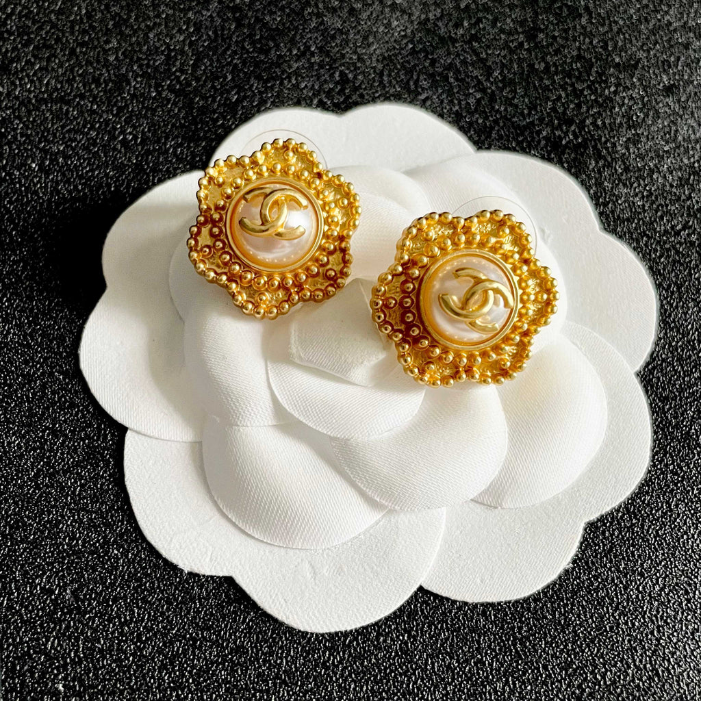 Chanel Interlocking C Stud Earrings - album image 8