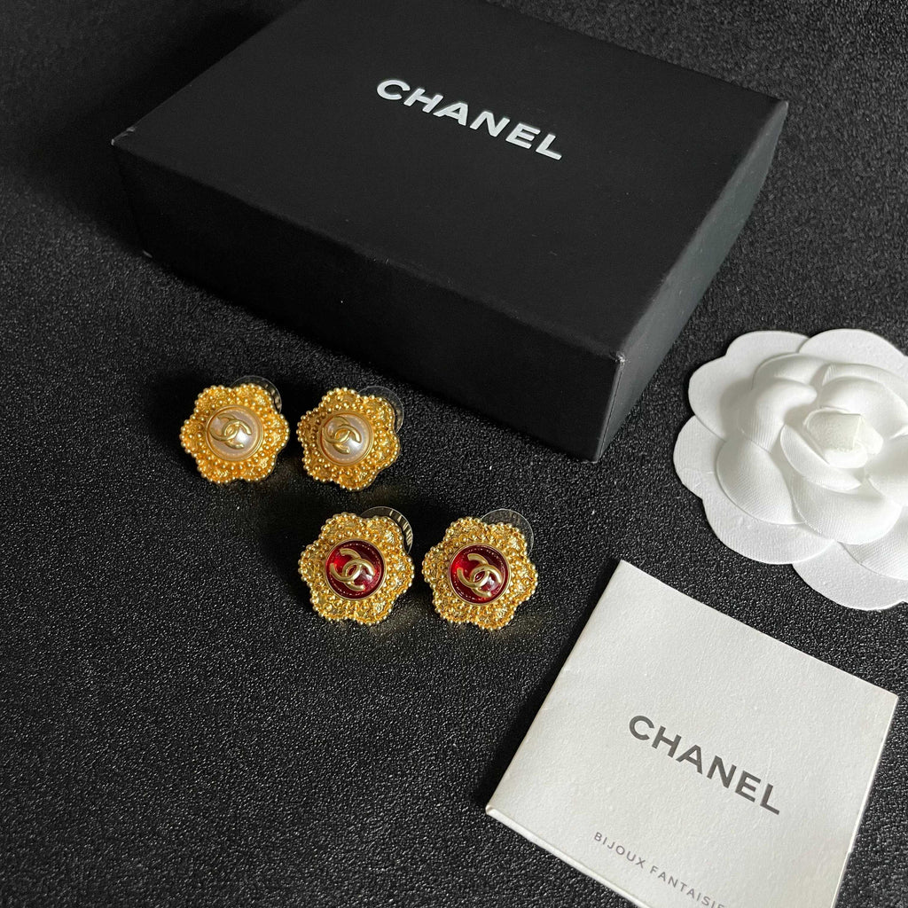 Chanel Interlocking C Stud Earrings - album image 5