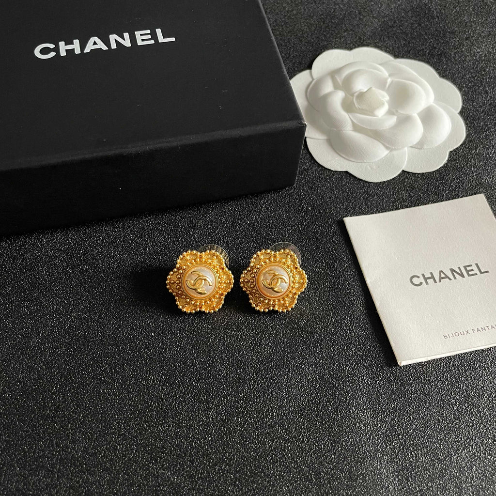 Chanel Interlocking C Stud Earrings - album image 6