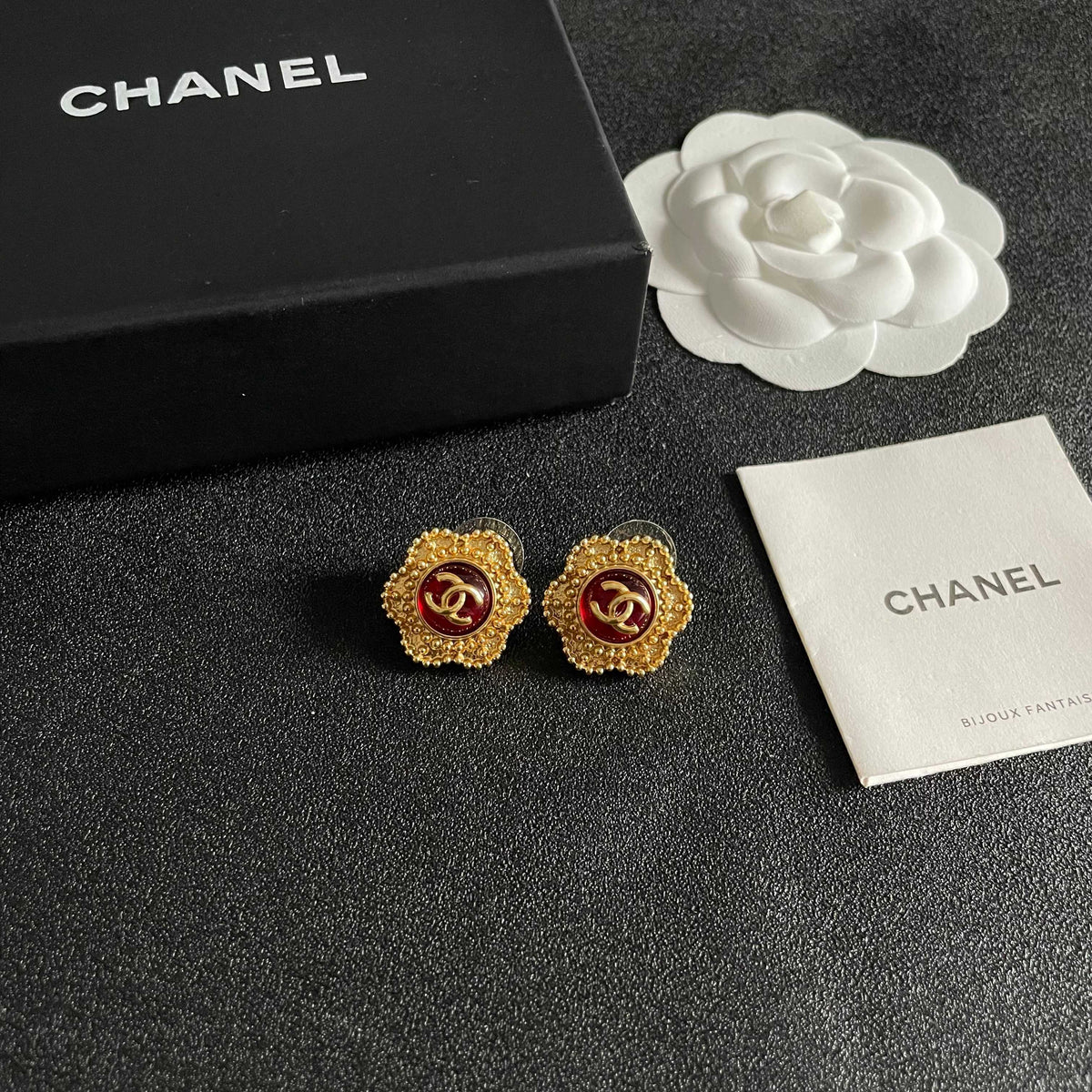 Chanel Interlocking C Stud Earrings - album image 6