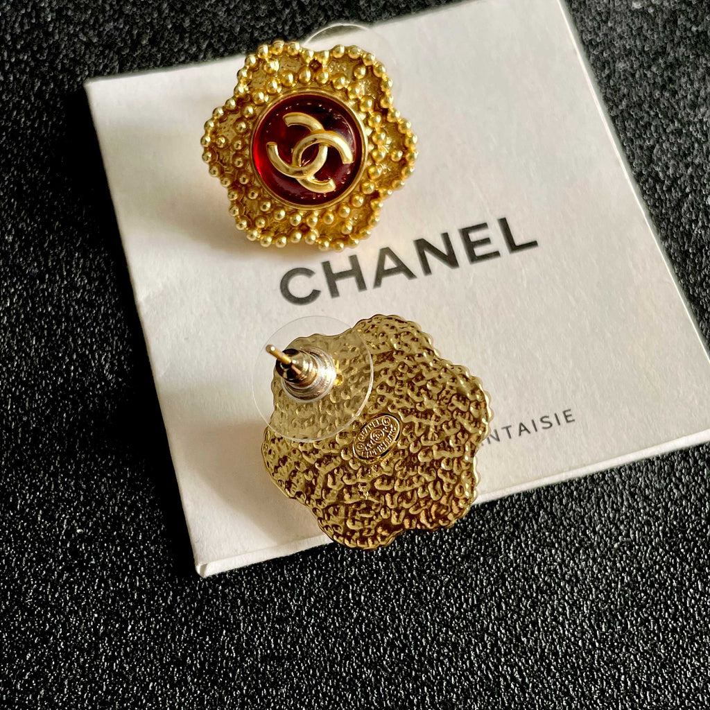 Chanel Interlocking C Stud Earrings - album image 7
