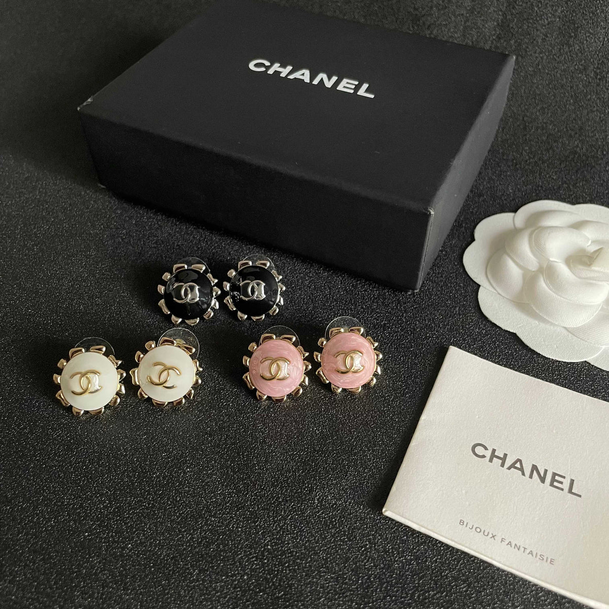 Chanel Interlocking C Stud Earrings - album image 5