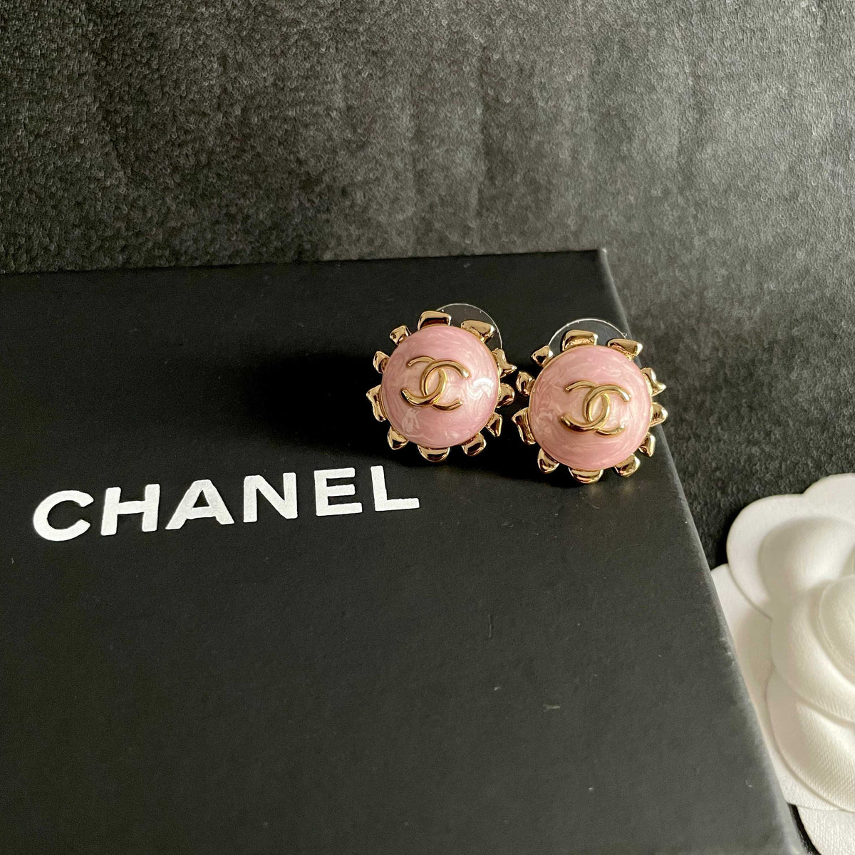Chanel Interlocking C Stud Earrings - album image 9