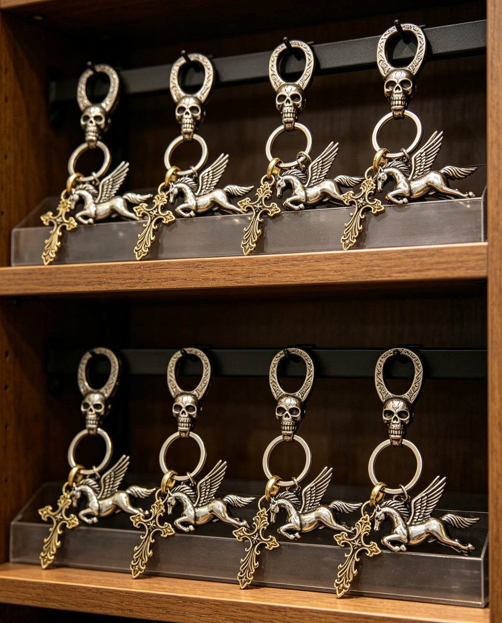Chrome Hearts Carved Cross Pegasus Clip Charm - album image 3