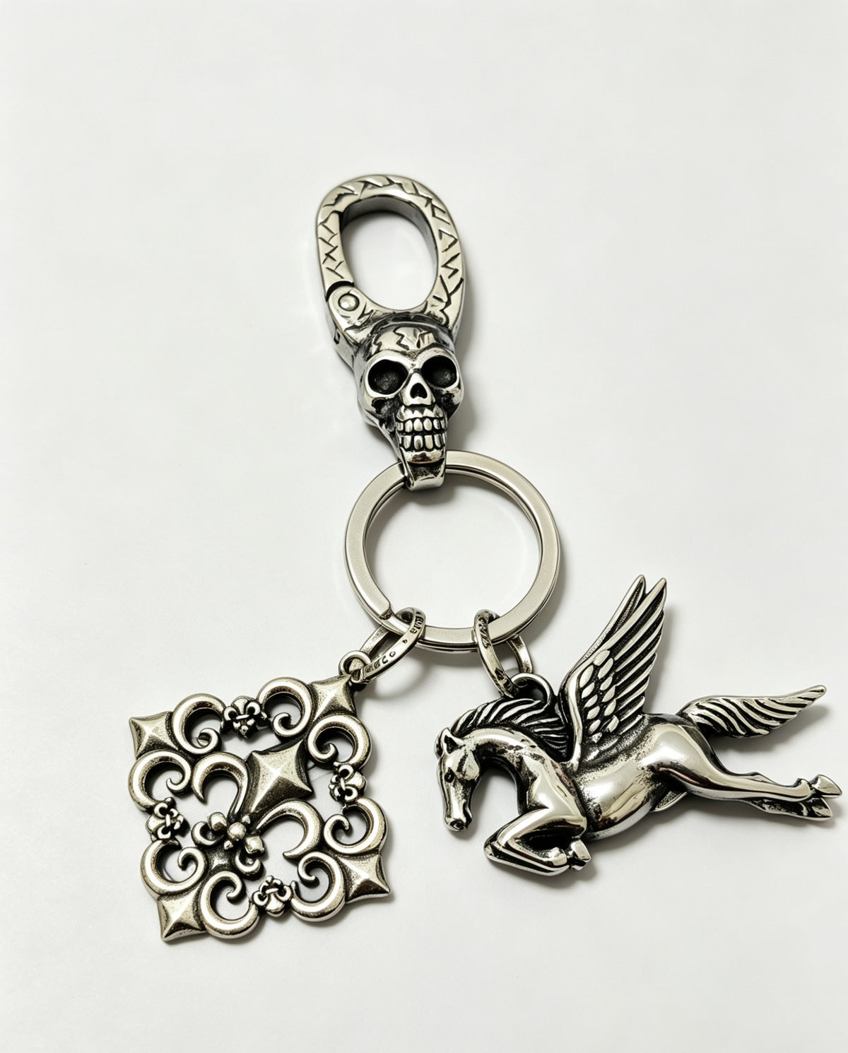 Chrome Hearts Square Relief Pegasus Bag Charm - album image 3