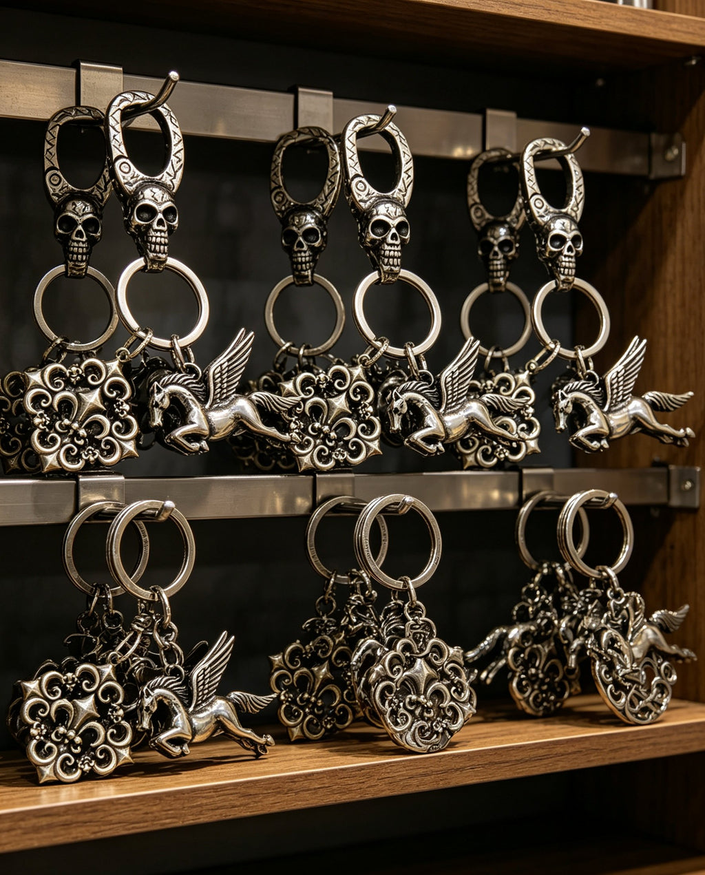Chrome Hearts Square Relief Pegasus Bag Charm - album image 2