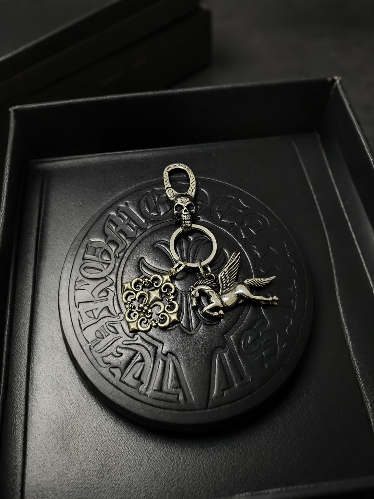 Chrome Hearts Square Relief Pegasus Bag Charm - album image 6
