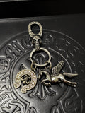 Chrome Hearts Round Lettered Pegasus Keychain - album image 1