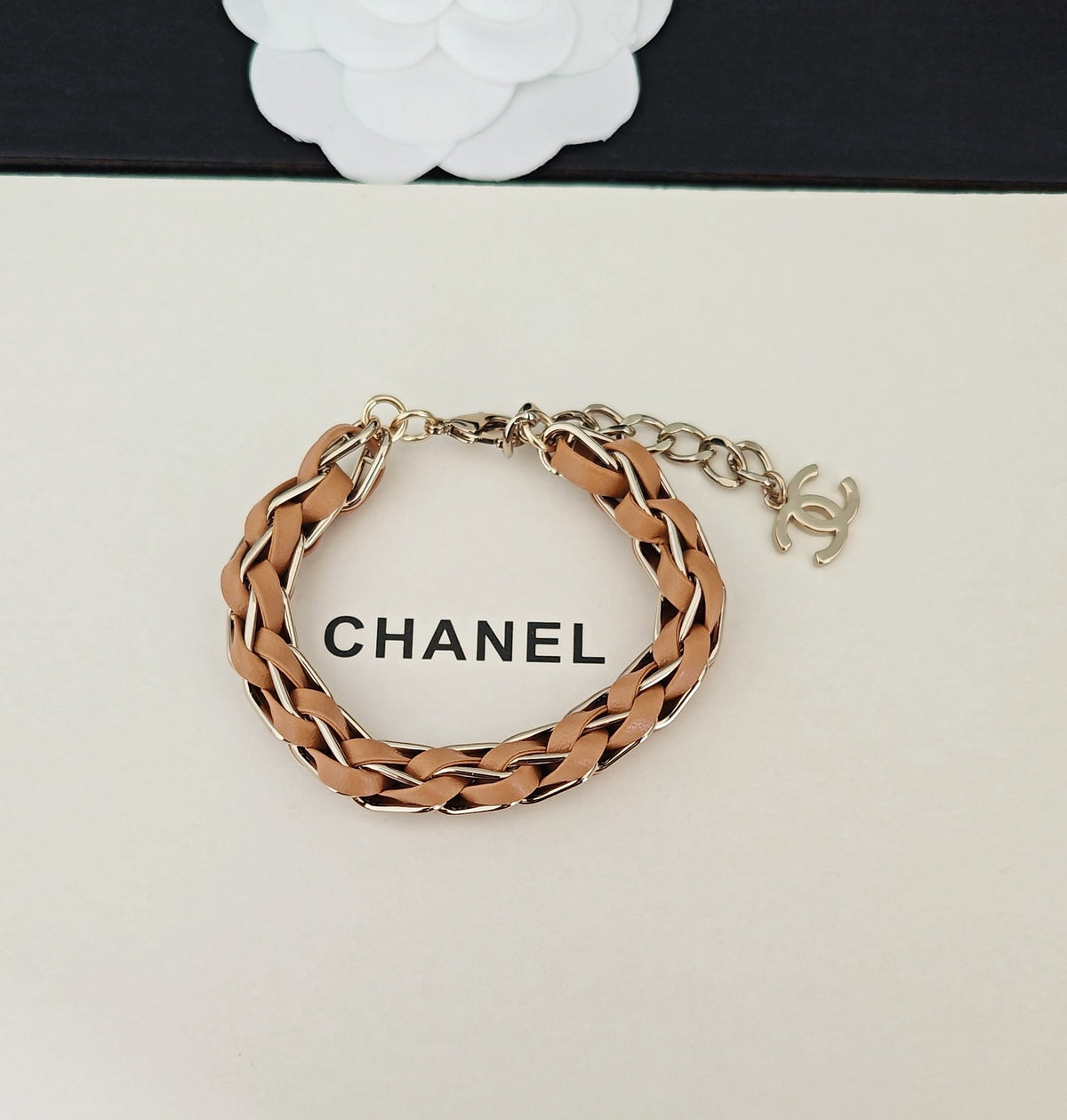 Chanel Gold-Tone Braided Bracelet - album image 3
