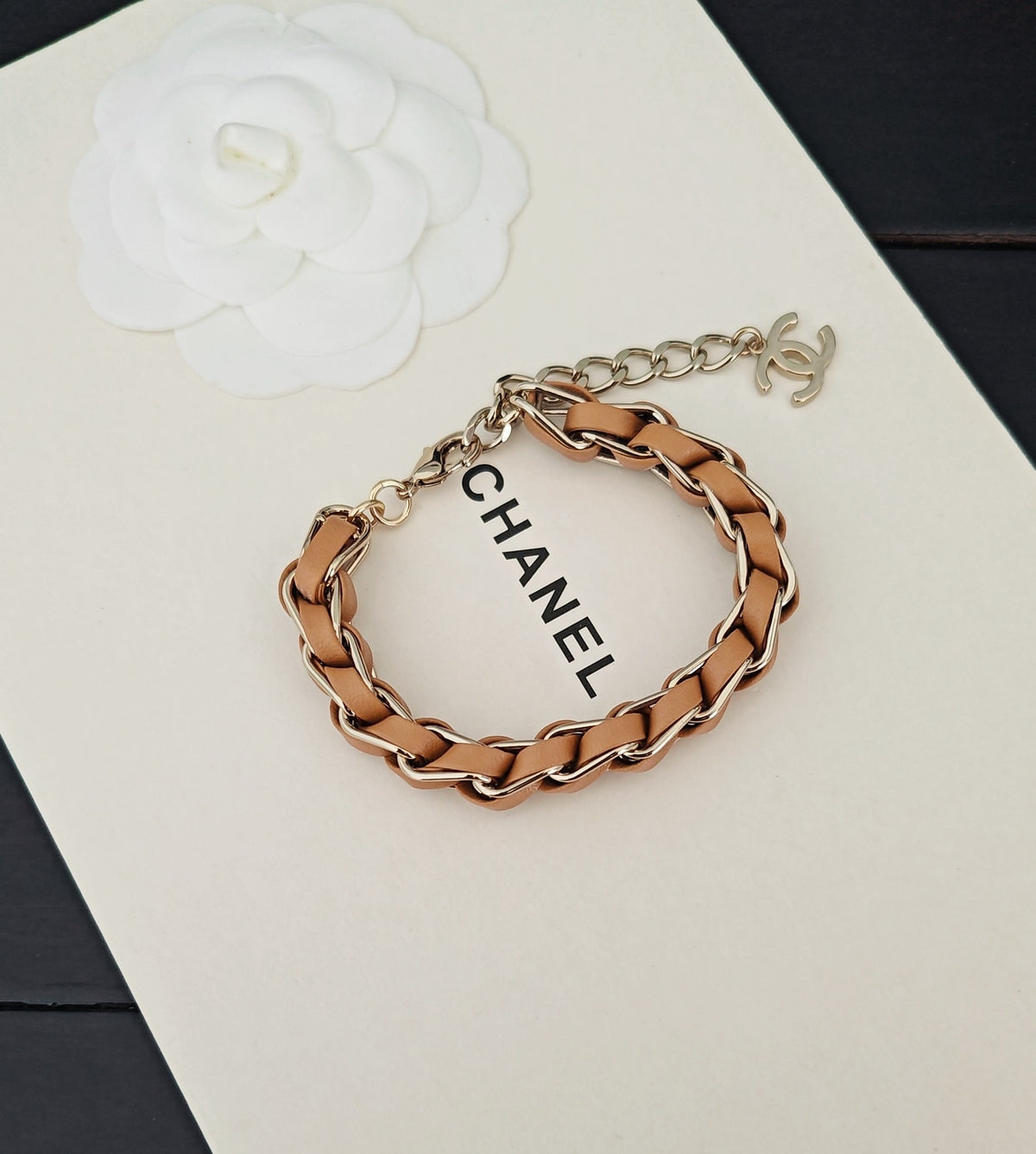 Chanel Gold-Tone Braided Bracelet - album image 4