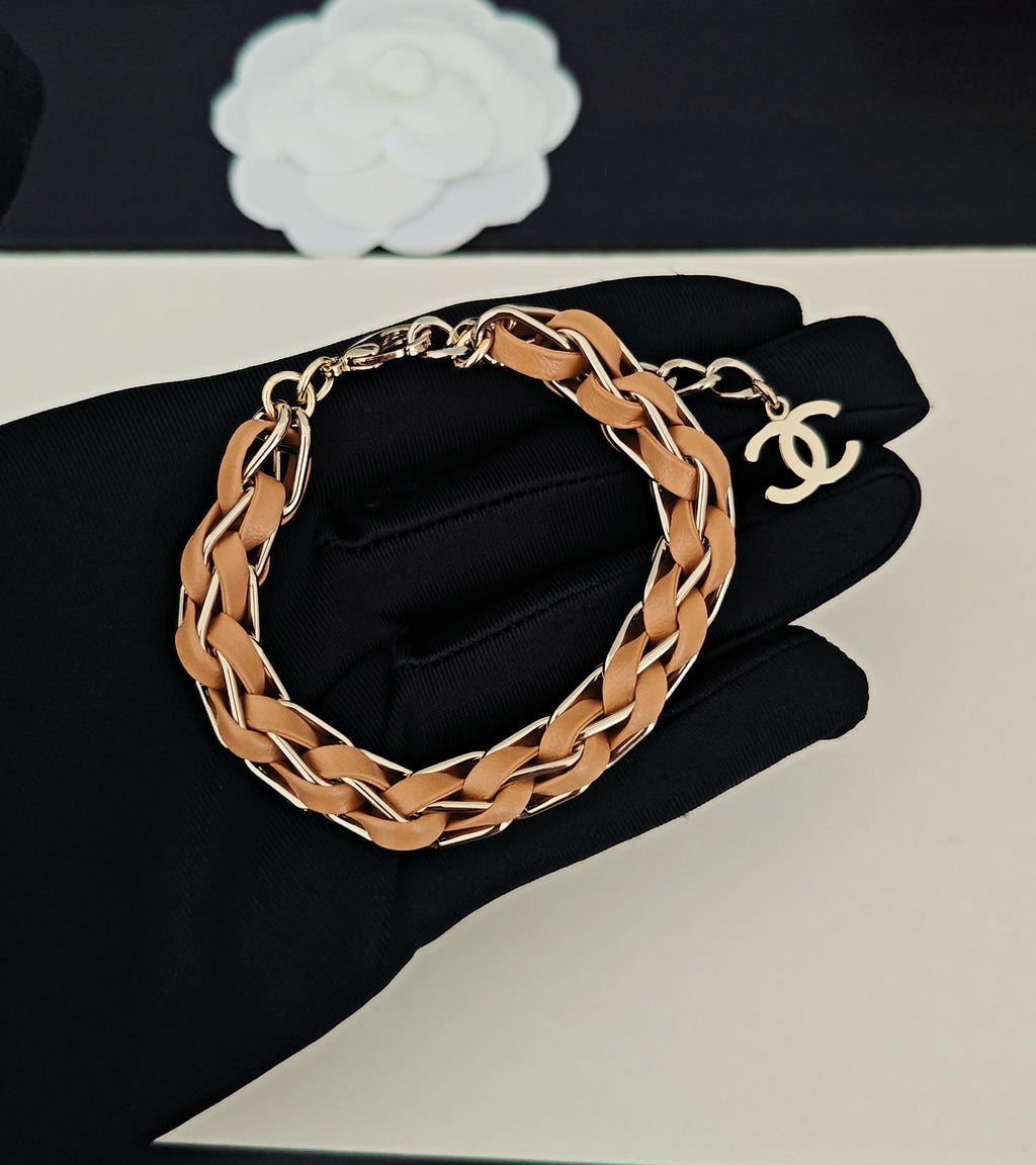 Chanel Gold-Tone Braided Bracelet - album image 2
