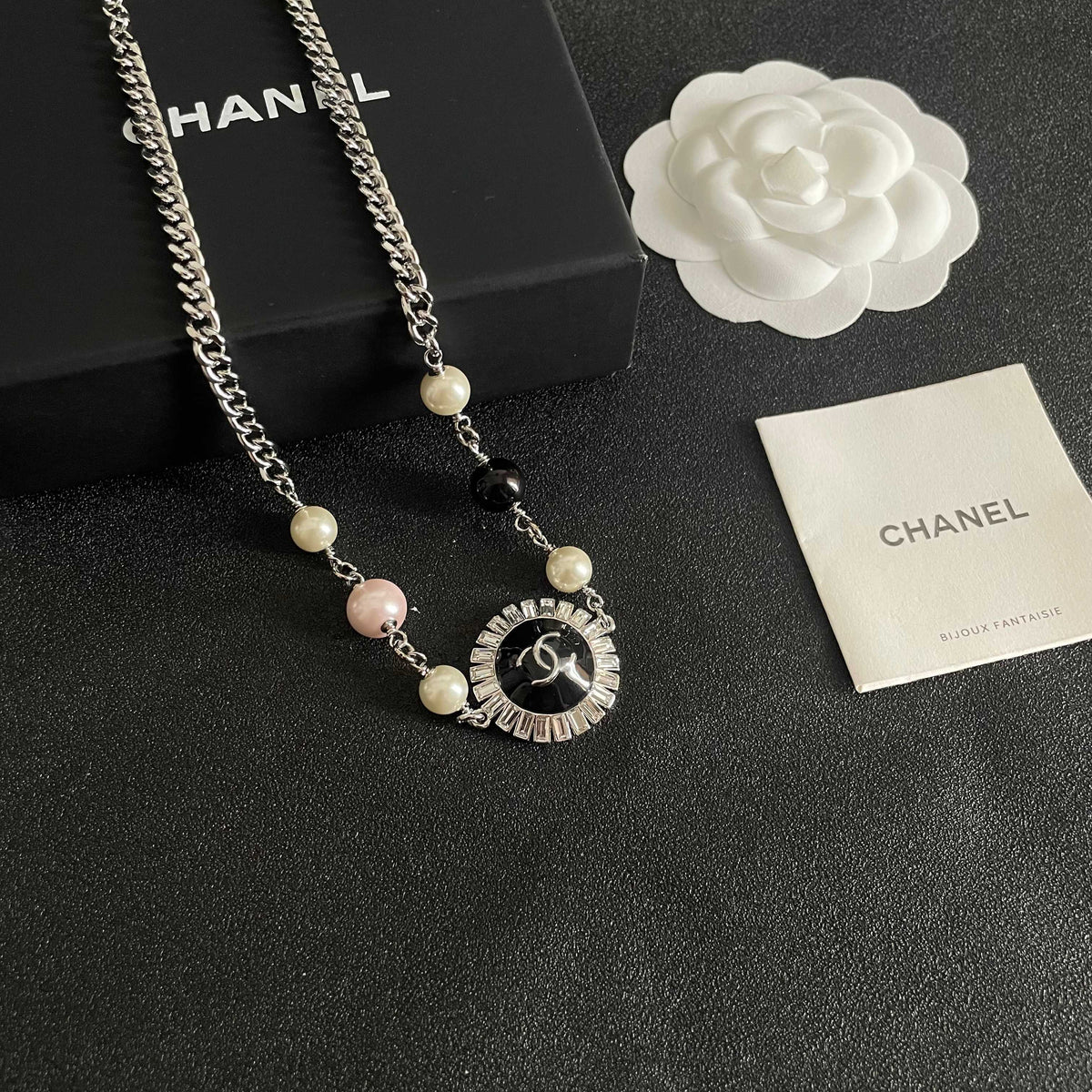 Chanel Interlocking C Pearl Double-Layer Necklace - album image 6