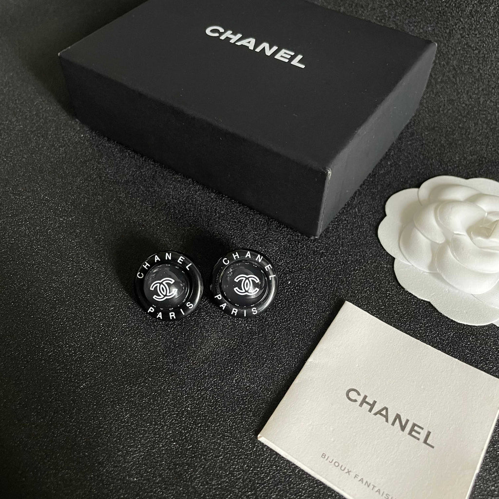 Chanel Interlocking C Letter Stud Earrings - album image 5