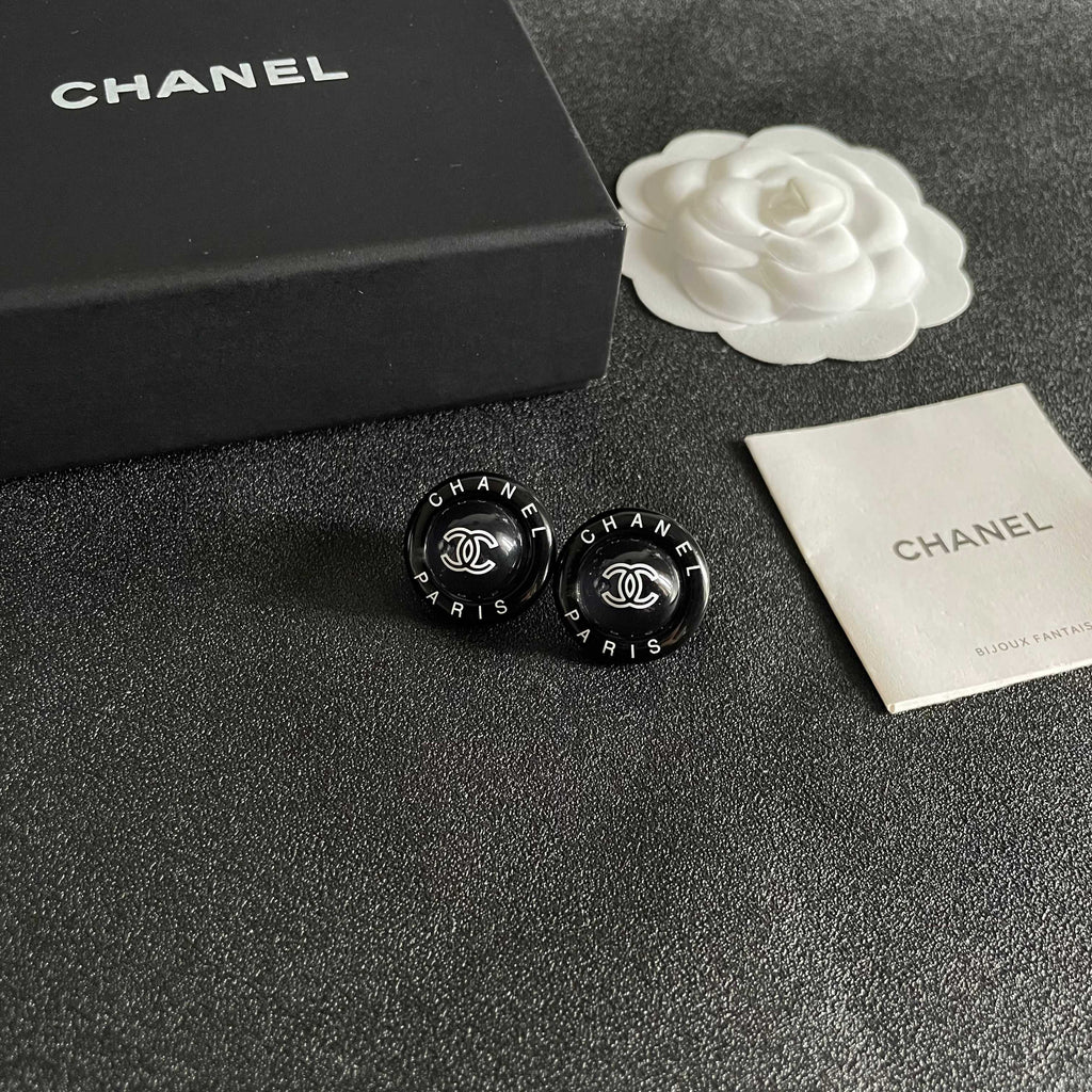 Chanel Interlocking C Letter Stud Earrings - album image 6