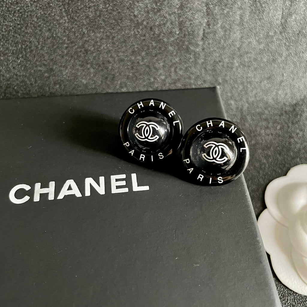Chanel Interlocking C Letter Stud Earrings - album image 9