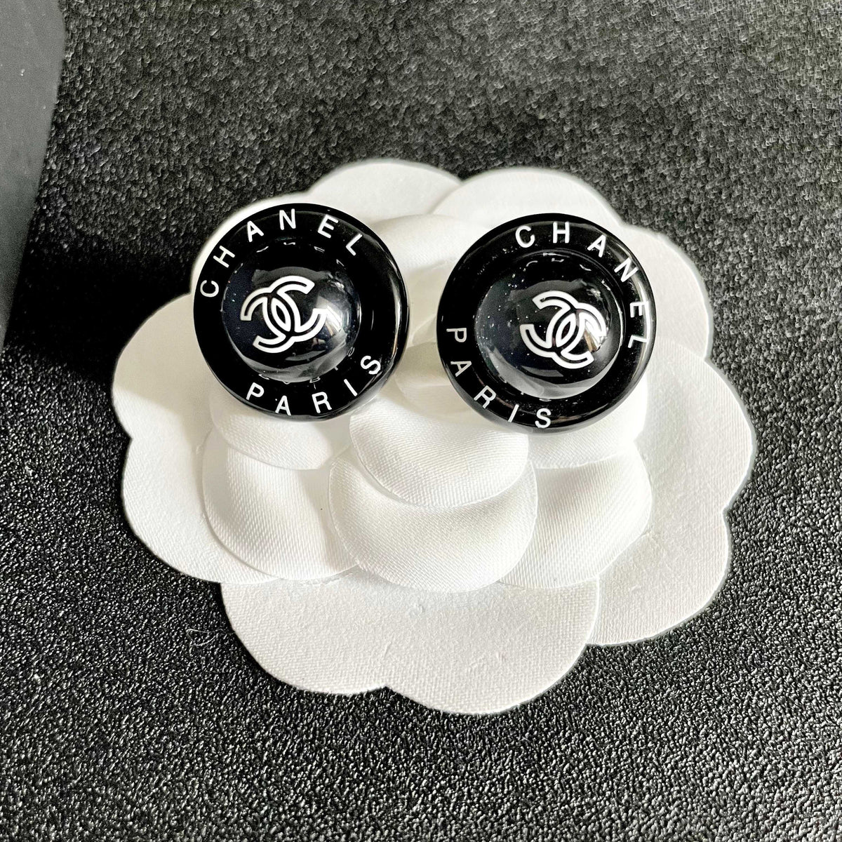 Chanel Interlocking C Letter Stud Earrings - album image 8