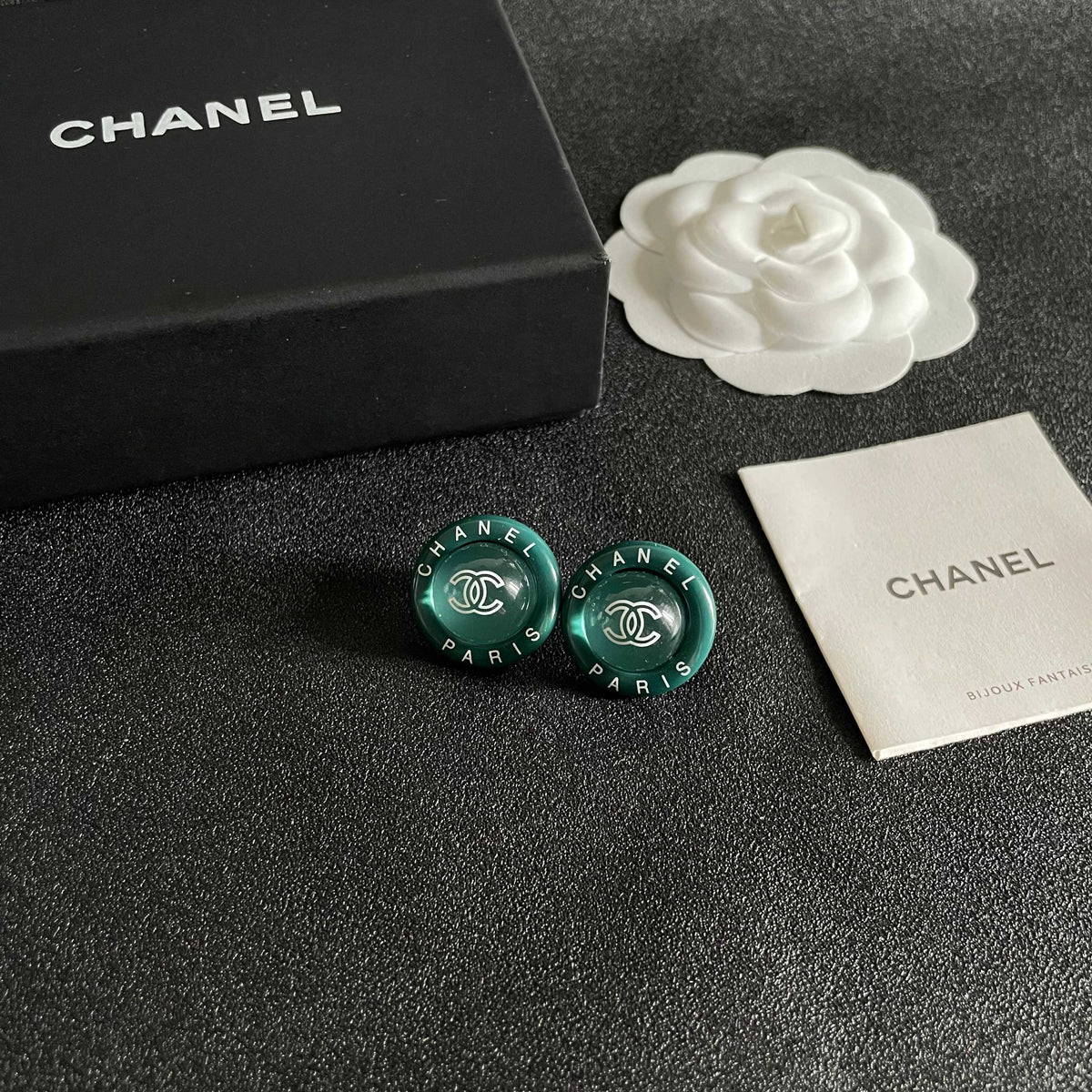 Chanel Interlocking C Letter Stud Earrings - album image 6