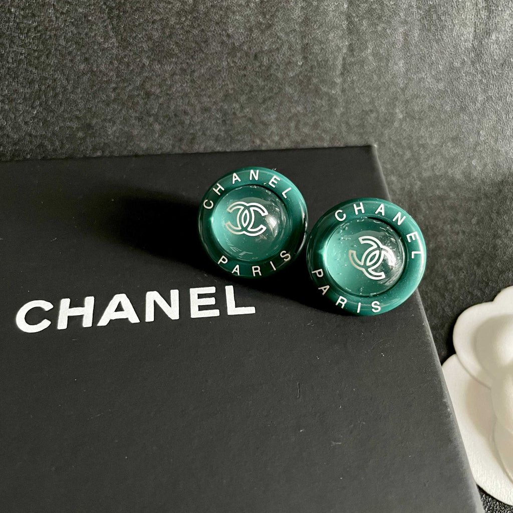 Chanel Interlocking C Letter Stud Earrings - album image 9