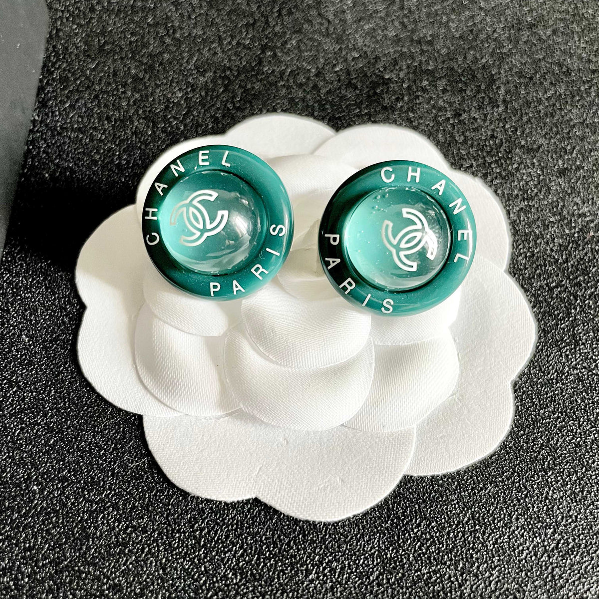 Chanel Interlocking C Letter Stud Earrings - album image 8