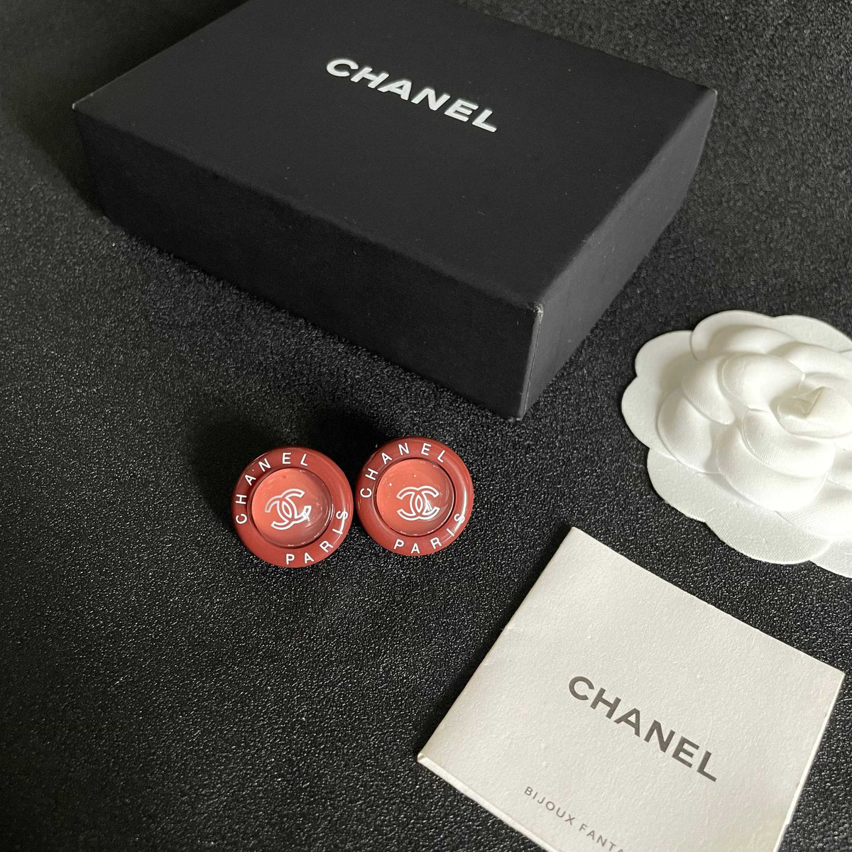 Chanel Interlocking C Letter Stud Earrings - album image 5